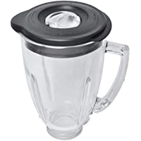 Repuesto Compatible con Licuadora Oster y Osterizer-Jarra de Vidrio Redonda de 6 Tazas 1.5L con Tapa Compatible con…